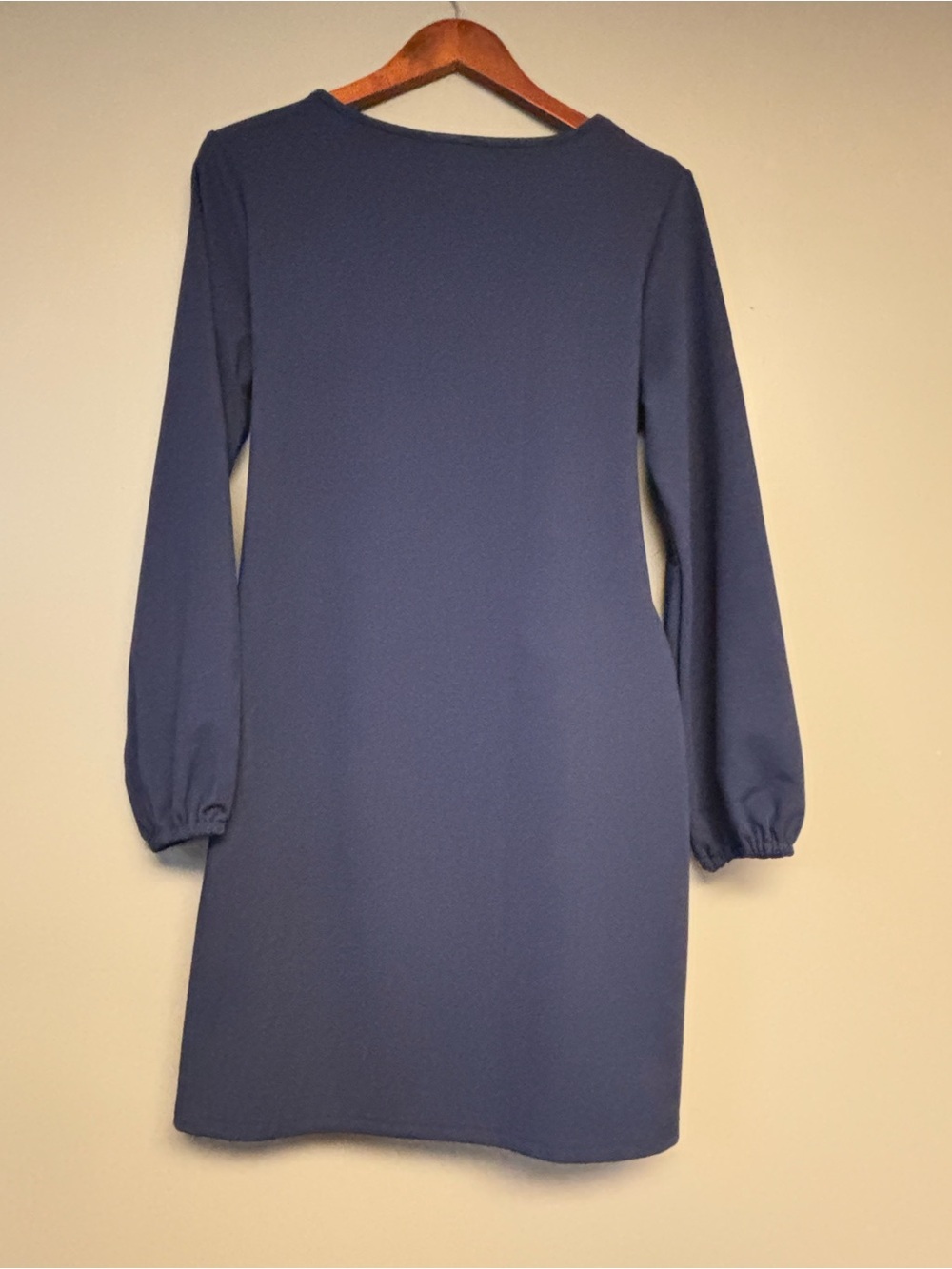 Pretty garden Navy Long Sleeve Tie-Waist Dress - Picture 3 of 5